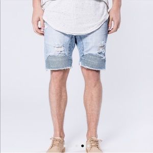 Kollar Moto Denim Shorts